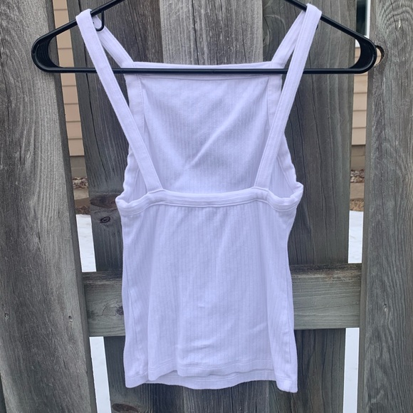 Free People low back white square neck tank - Picture 5 of 5
